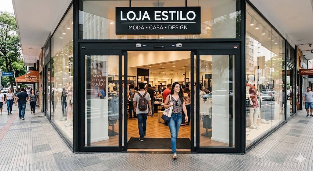 porta automática de loja